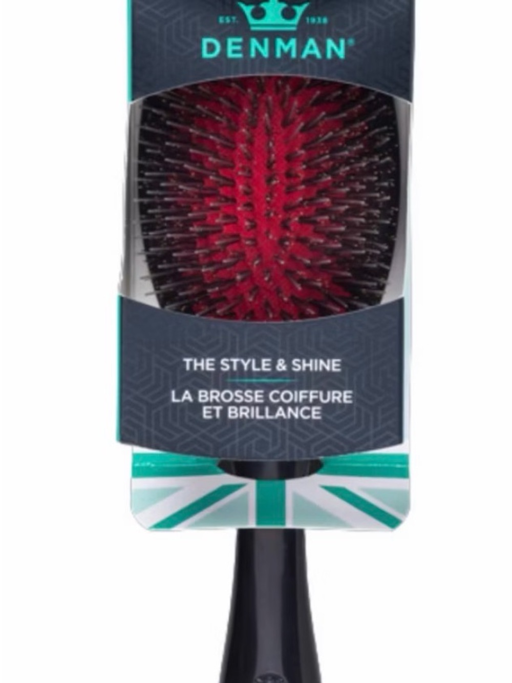 The Style & Shine Smoother Hair Brush - Red/Black